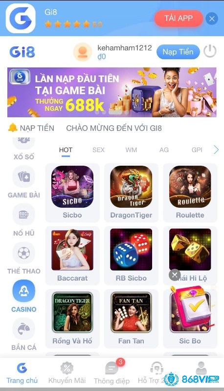 Casino live tại web cược luôn là điểm đến hàng đầu với nhiều trò chơi hot hit