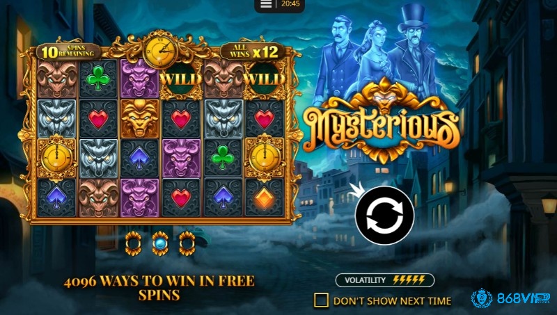 Game slot Mysterious mang chủ đề huyền bí với bối cảnh là một thị trấn cổ đầy âm u