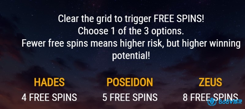 Tính năng Free Spins trong game slot Rise of Olympus