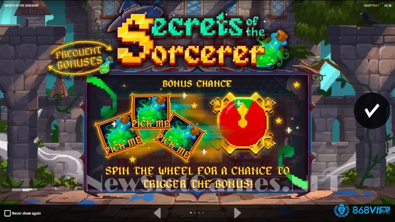 Chủ đề trong game Game Slot Secrets of the Sorcerer