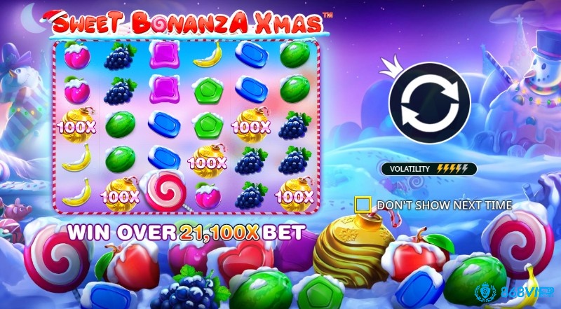 Game slot Sweet Bonanza Xmas chủ đề Giáng Sinh đầy rực rỡ