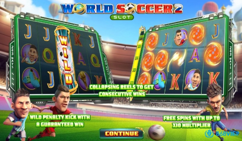 Đồ họa của game slot World Soccer 2 rất ấn tượng