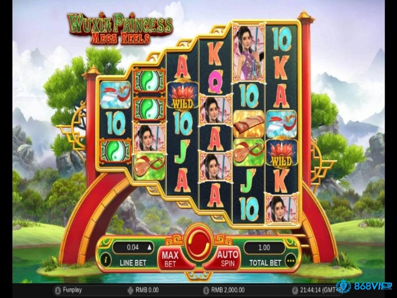 Chủ đề trong game Slot Wuxia Princess Mega Reels