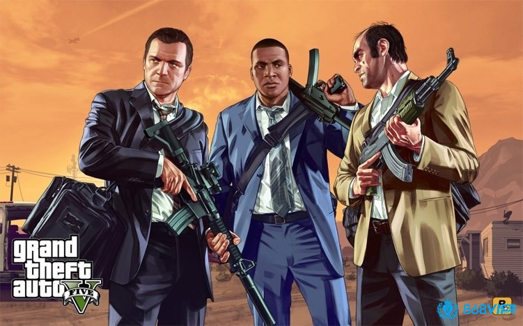 Grand Theft Auto V (GTA V) với thế giới mở sống động cốt truyện cuốn hút hấp dẫn